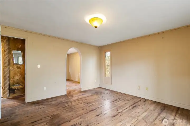 Primary bedroom and 3/4 bathroom