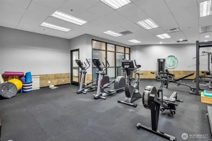Large Fitness Center and Yoga Studio