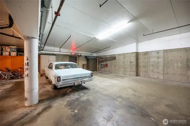 Secure garage parking