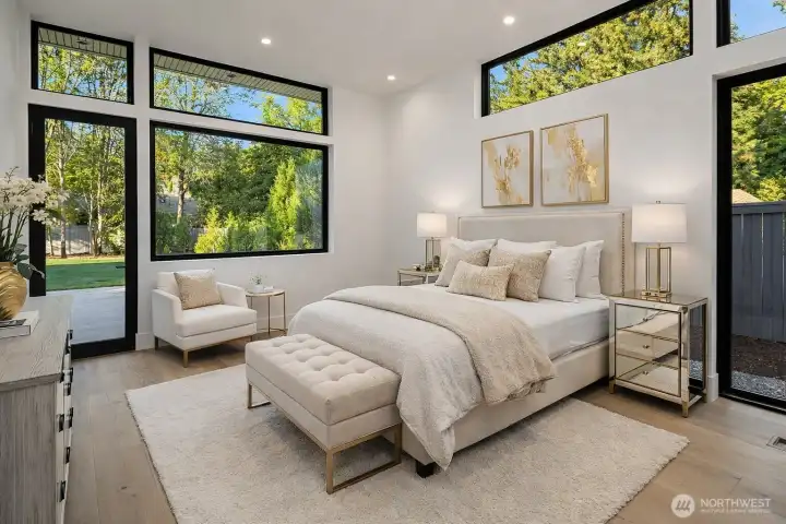 Main floor guest suite (virtually staged)