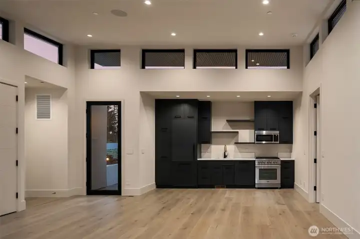 Full kitchen in the guest house