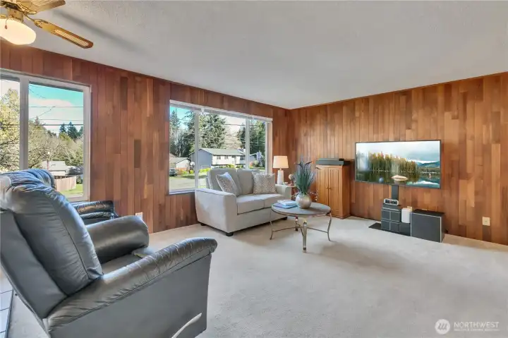 Spacious Living Room with wonderful natural sunlight