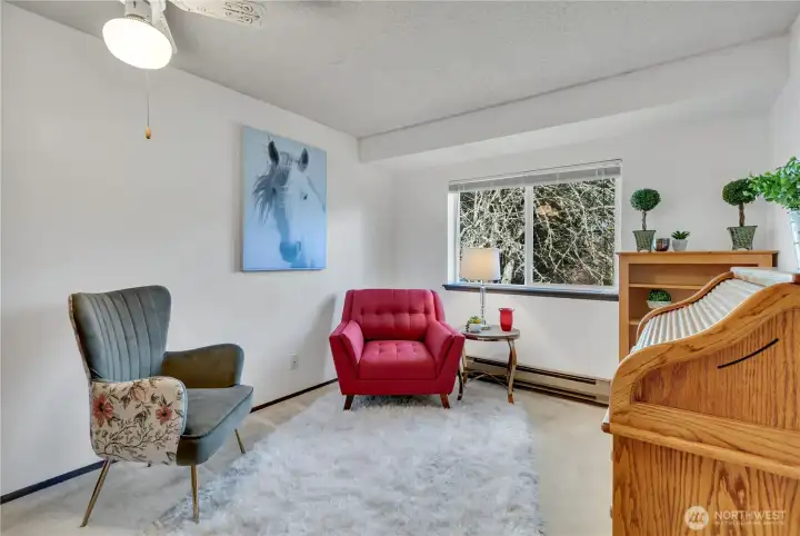 2nd bedroom - set up as a den/office