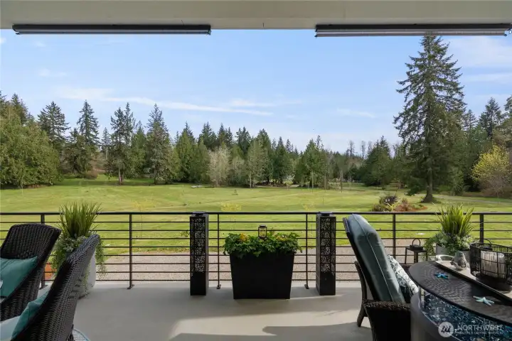View from the covered patio.