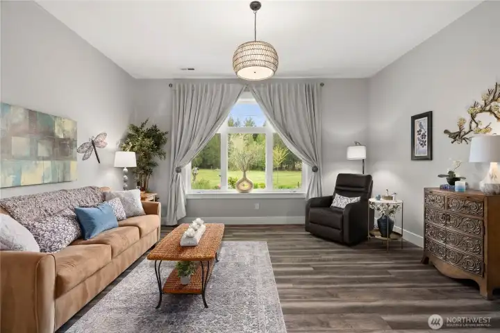 Guest room on lower level.