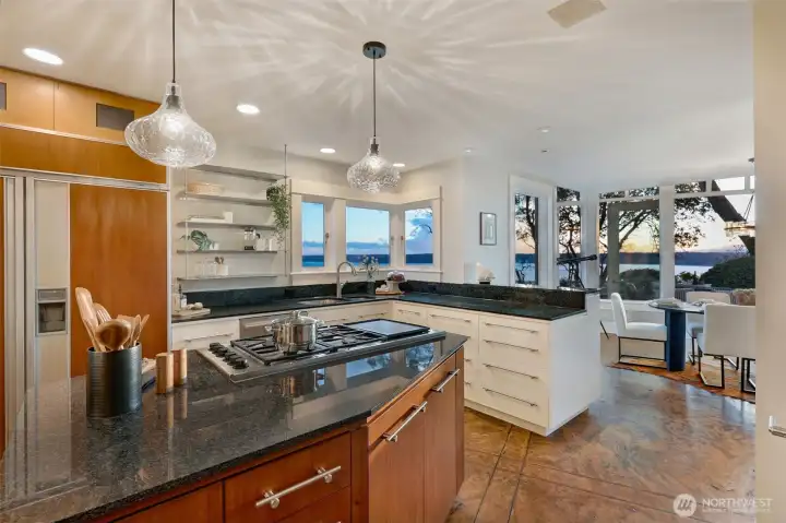 Even capture the view from the kitchen sink