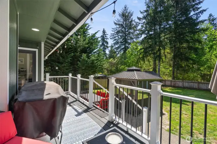 Recent composite decking for a low-maintenance spot to relax.