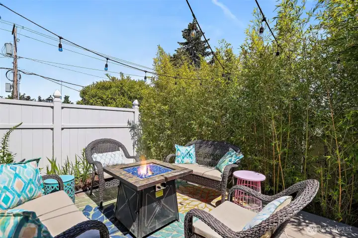Off the master suite you can find your own private seating/outside garden area tucked away from main outdoor locations. Manicured park-like landscaping with mature plantings and concrete-edged curbing throughout the front & back yards