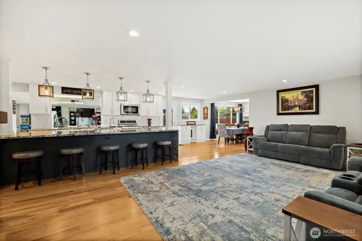Hickory Hard Wood Flooring throughout the home. Recessed LED lighting throughout the home.