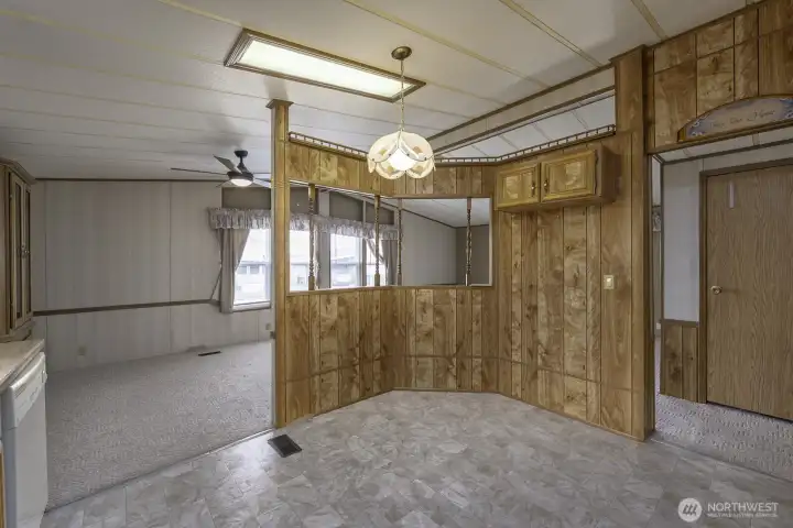 Kitchen dining area.