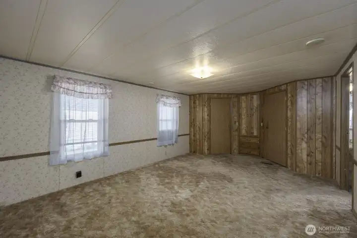 Primary Bedroom with plenty of closet space.