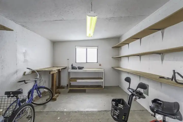 Convenient Storage Room off of the parking area.