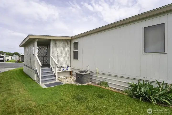 The back covered deck.
