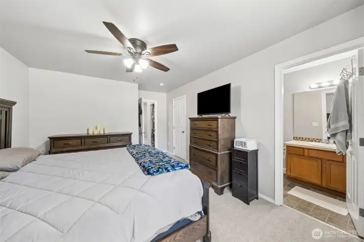 Primary Suite...door leads to full bath.