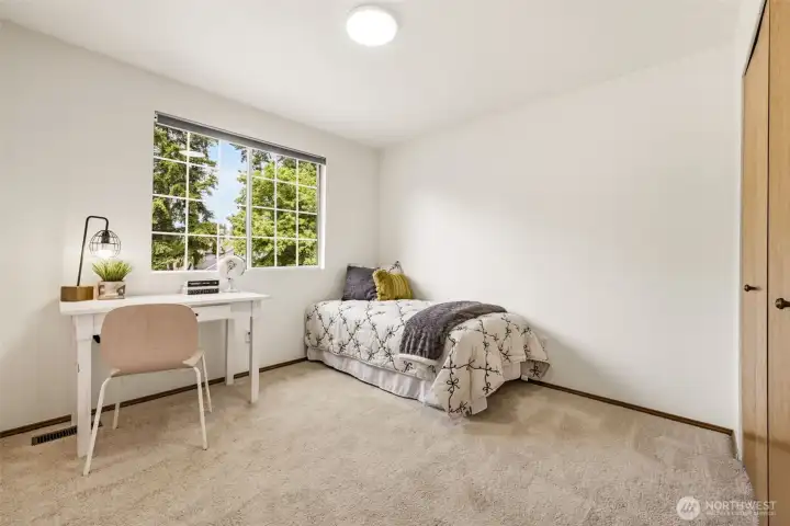 Additional bedroom offering flexibility for changing household needs, work from home arrangements, or guests. Additional bedroom offering flexibility for changing household needs, work from home arrangements, or guests.