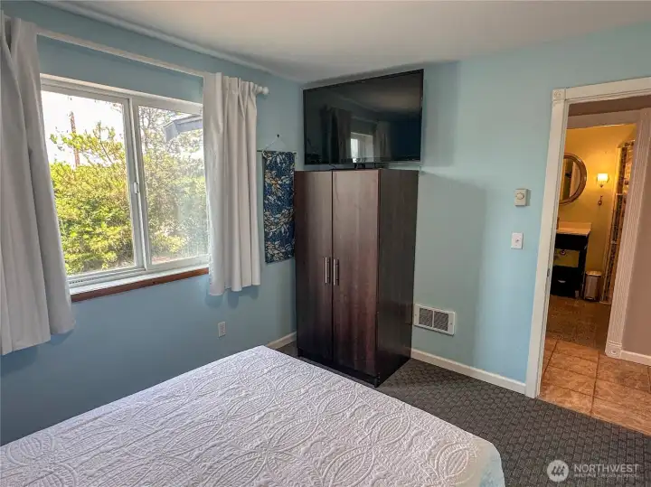 Another view of the second bedroom. The bathroom is across the hall.
