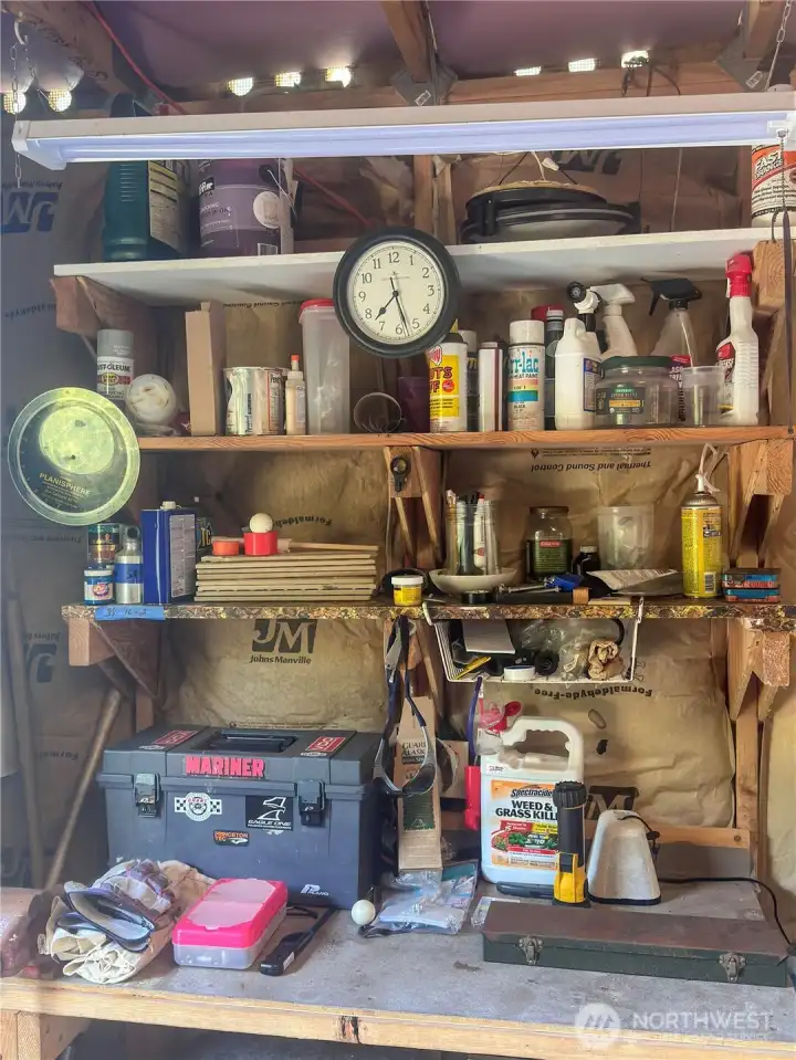 Currently being utilized as a tool shed.