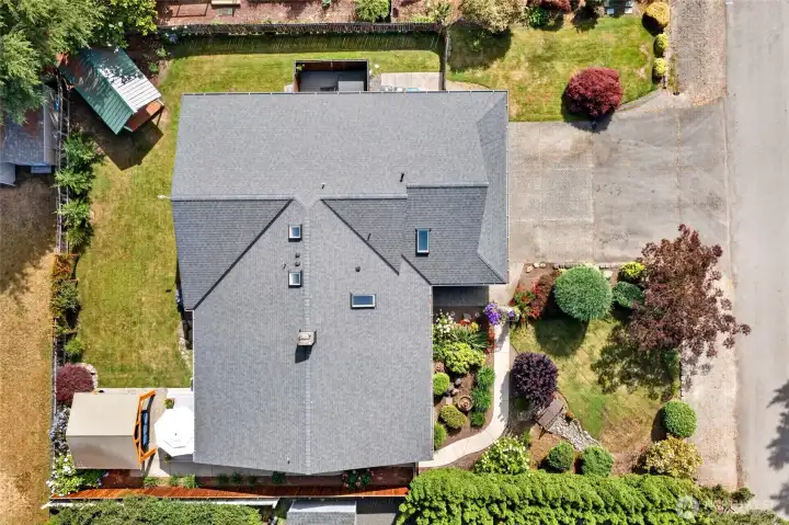 Aerial View. New Roof Aerial View. New Roof