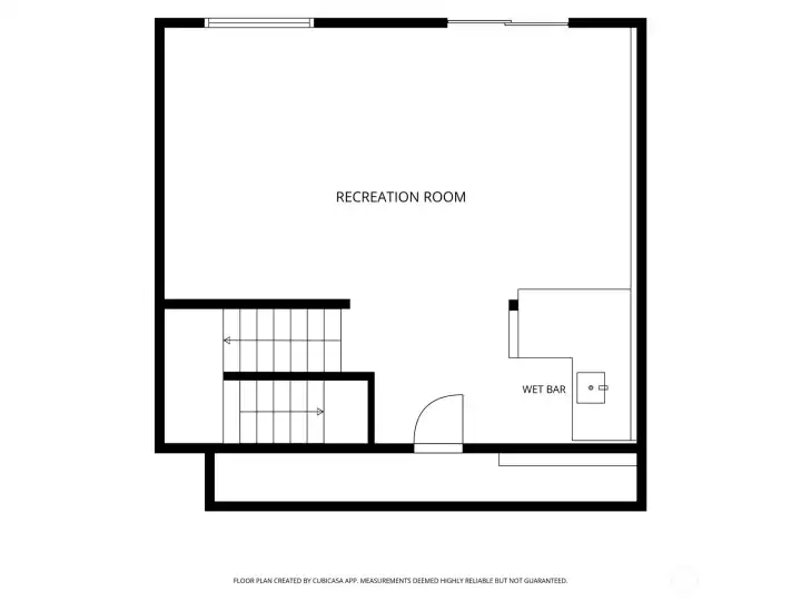 Lower level floor plan Lower level floor plan
