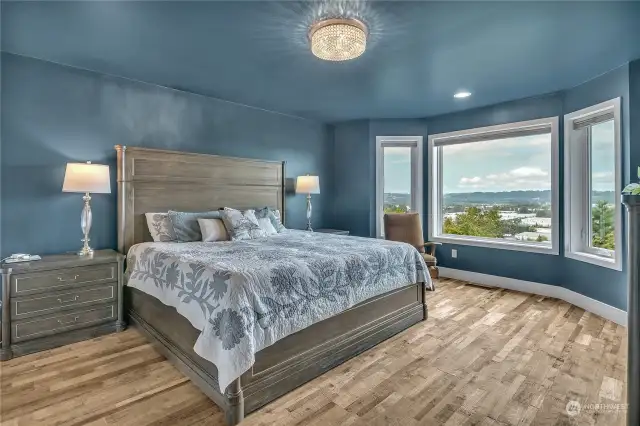 Master Bedroom on Main Floor with a View!