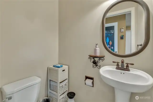 1/2 Bath in Laundry Room