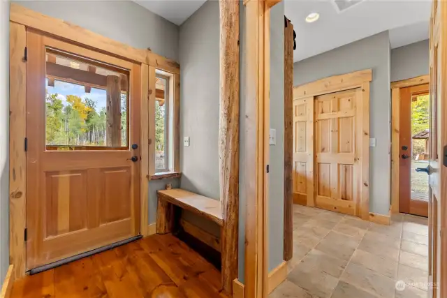 Formal and mudroom entry