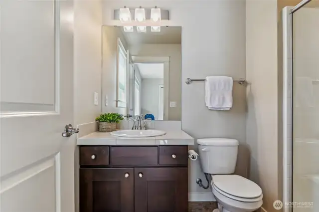 Second bedroom with a private bathroom.