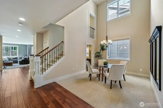The formal dining area has a handy butler's pantry leading into the kitchen.