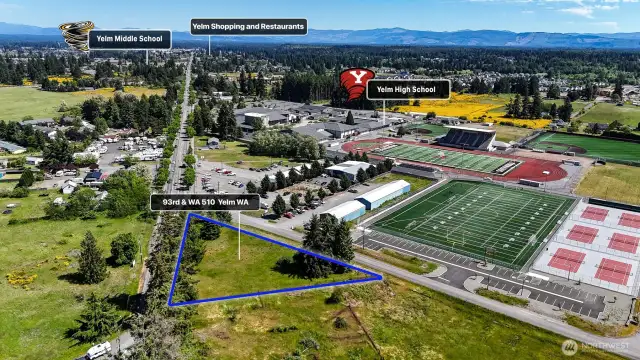 C1 zoning allows for retail and service oriented establishments as well as child day-care centers and preschools. Blue boundary lines are approximate. Buyer to verify to their own satisfaction.