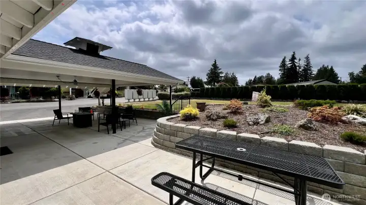 Tables Outside Clubhouse