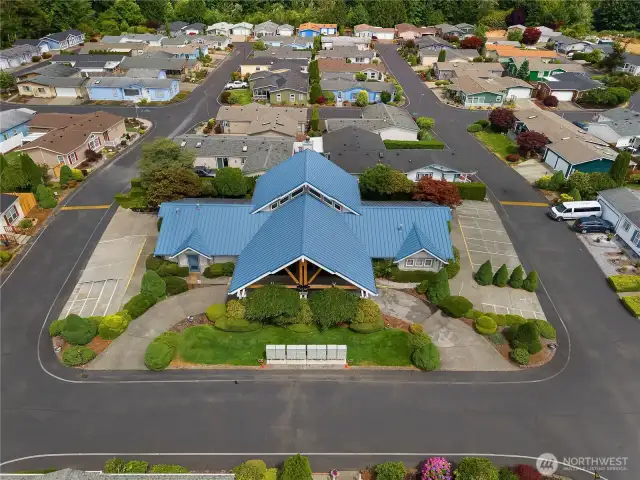 Clubhouse with many fun activities.