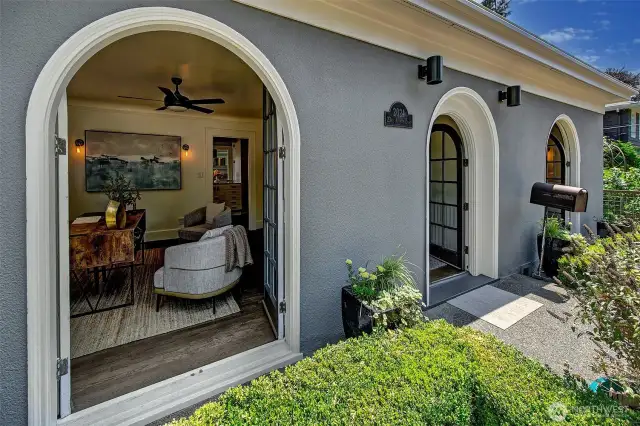Fresh air enjoyment throughout with these clever operable window/doors.