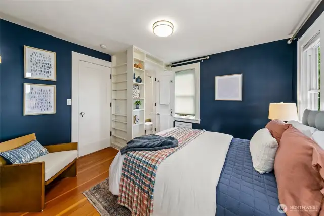 2/3 middle level bedrooms with direct access to the full bath.