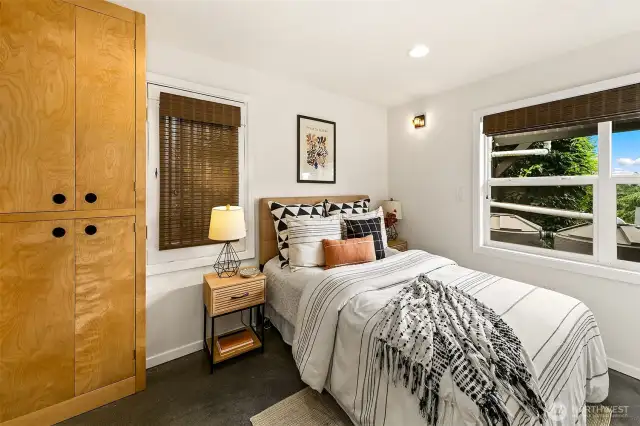 Lower level bedroom. This has been used as a rental unit in the past.