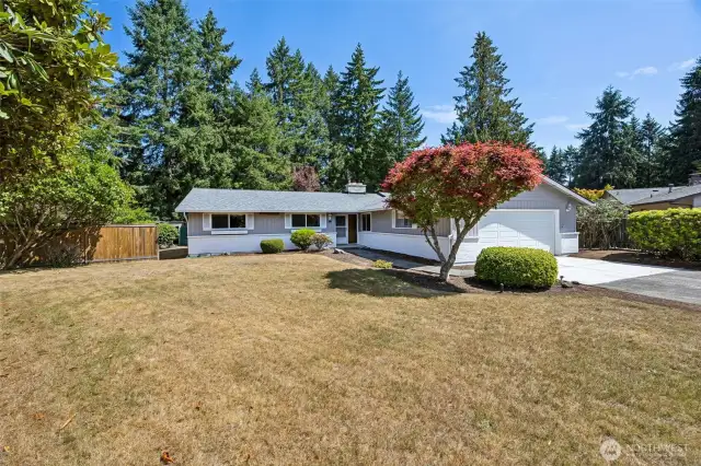 Large flat lot, deep driveway on quiet cul-de-sac.