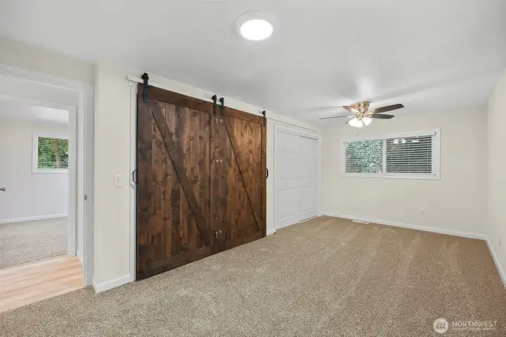 Third bedroom with large closet!