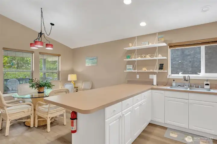 Dining room and breakfast bar to seat a crowd