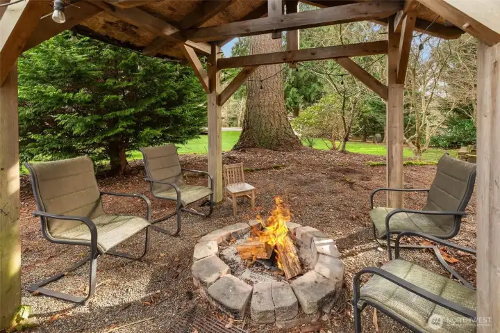 Enjoy Smores and Good Times Around the Fire Pit Area