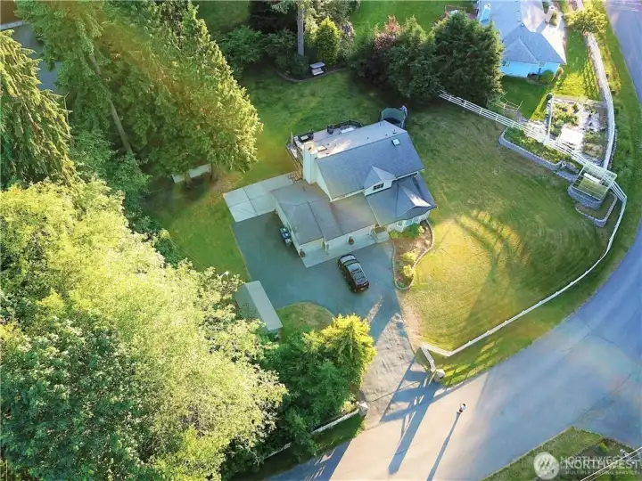 Picture From summer. Front portion of fence has been removed