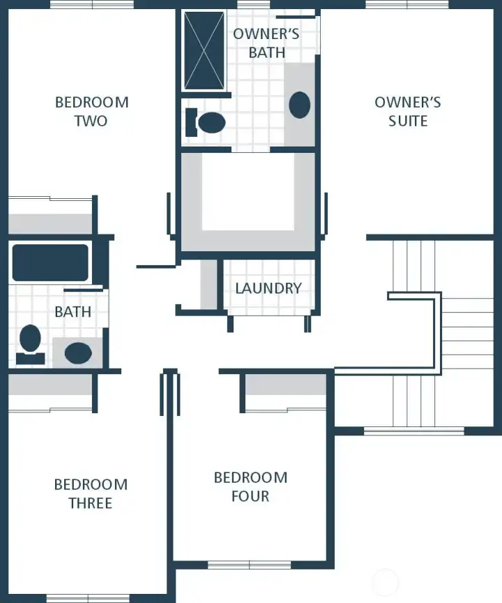 Photographs are for illustrative purposes only. Features, finishes, interior/exterior colors, landscaping and floorplan shown may vary from actual homes built