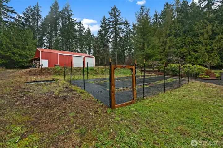 Enjoy this extra garden space for your own organic produce.