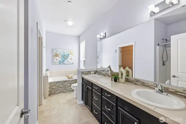 Primary suite bathroom.