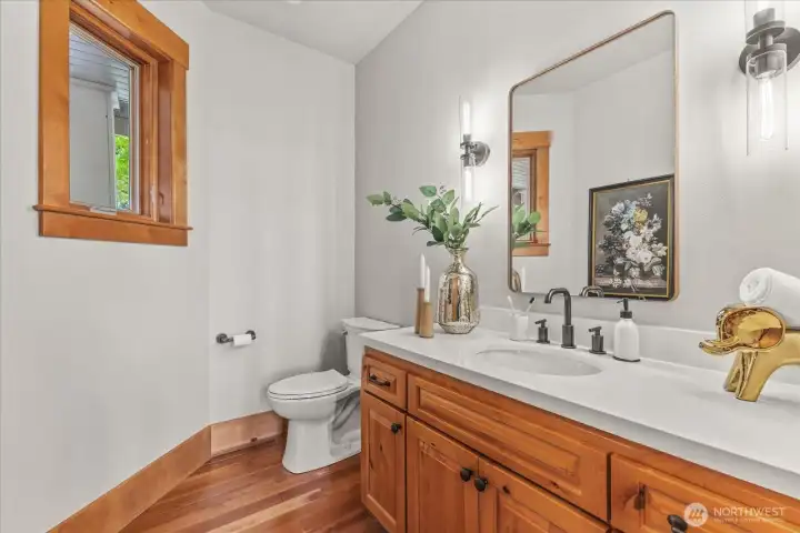 Powder room on main floor