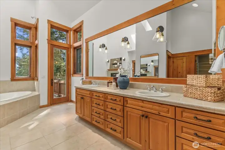 Primary bath on main floor