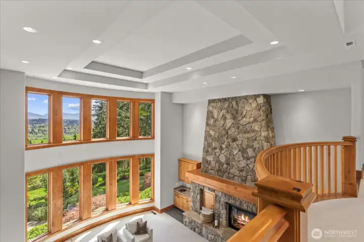 Breezeway looking over living room