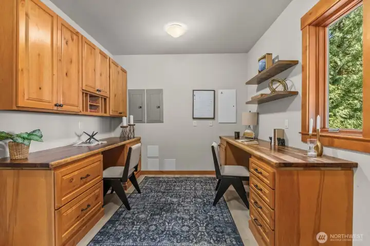 Office space off garage