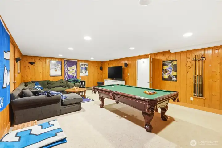 Fantastic rec room to congregate for some games and for the "big game".
