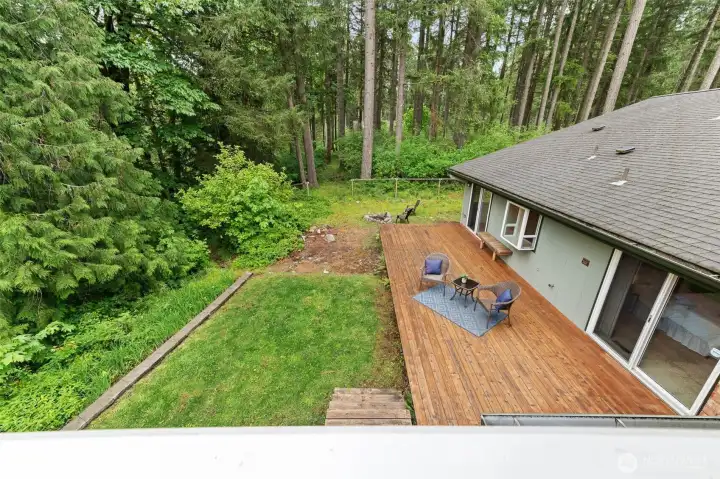 Upper View Back Deck