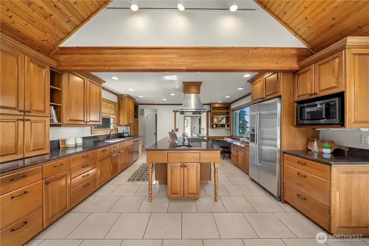 Custom cabinetry and gorgeous woodwork
