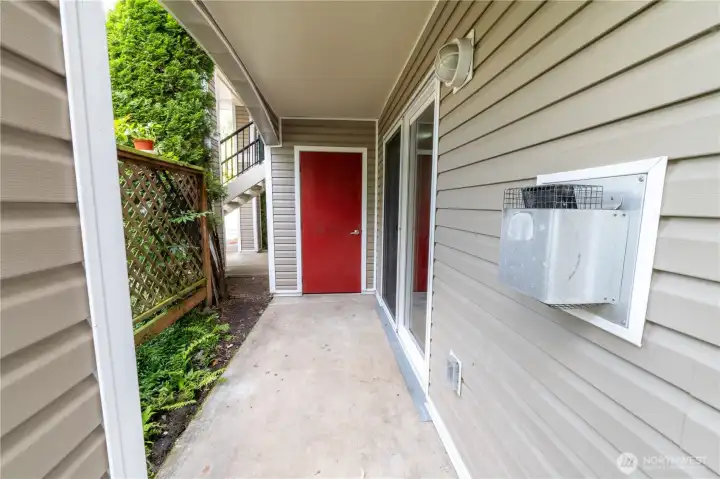 Private Patio storage, Private Secondary storage is in basement